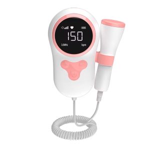 Monitor Fetal Doppler Pro Latidos Corazon Bebe Boton Goma