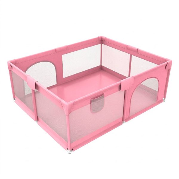 Corral de Seguridad Bebe 180cm Rectangular Rosado