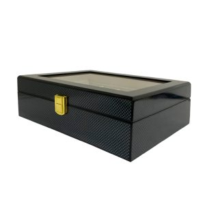 Caja de Almacenamiento de Reloj 6 Separaciones Negro