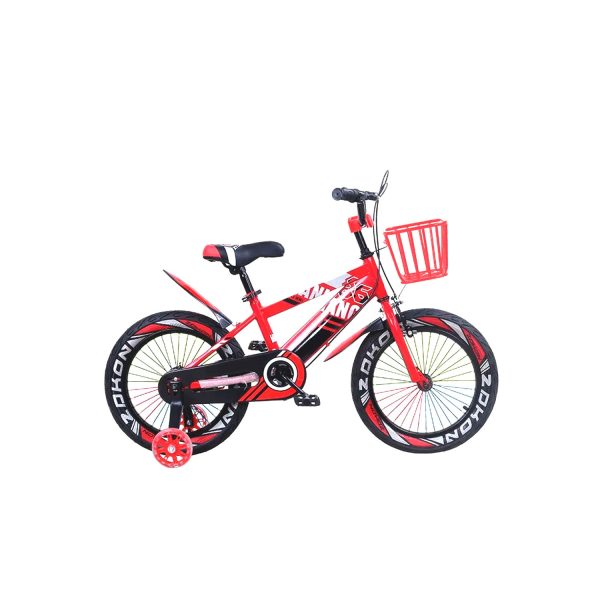 Bicicleta de montaña con Luces LED y Colores Aro 12 Rojo