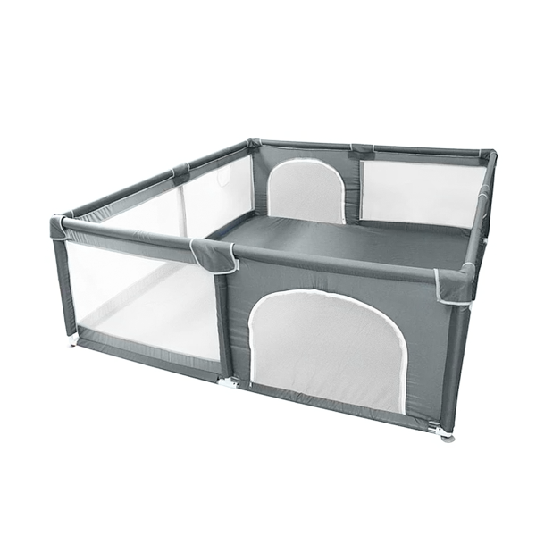 Corral de Seguridad Bebe 180cm Rectangular Gris