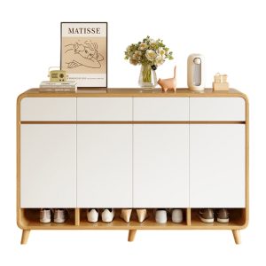 Zapatero Round Toe 4 Puertas Con Cajones Maple 140cm