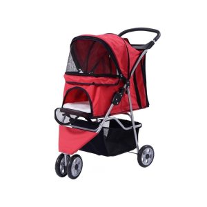 Coche Paseo Mascota Plegable Portatil 3 Ruedas
