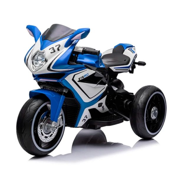 Moto Eléctrica Infantil Con Música y Luz Color Azul