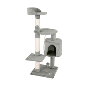 Rascador Para Gato Torre Grande 3 Niveles 112 cm + Cuerda