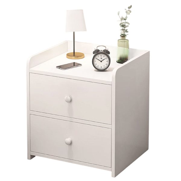 Velador Moderno 2 Cajones 40x32x26 Cm