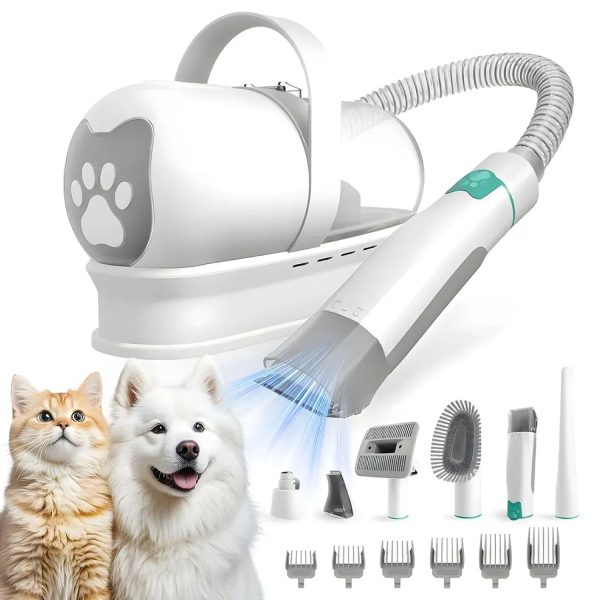 Kit de Aseo 7 en 1 Maquina Cortapelo y Aspiradora Perro Gato