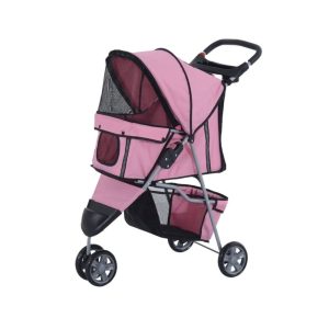 Coche Paseo Mascota Plegable Portatil 3 Ruedas