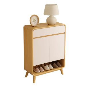 Zapatero Round Toe 2 Puertas Con Cajones Maple 60cm