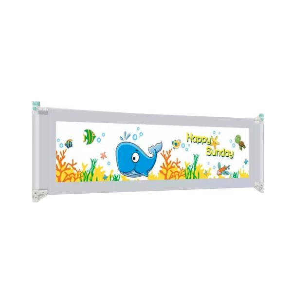 Baranda de Cama Seguridad Para Bebe Plegable 180 cm. Gris