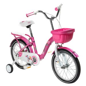 Bicicleta Niña Infantil De Paseo Pink Owl Rueditas Aro 12