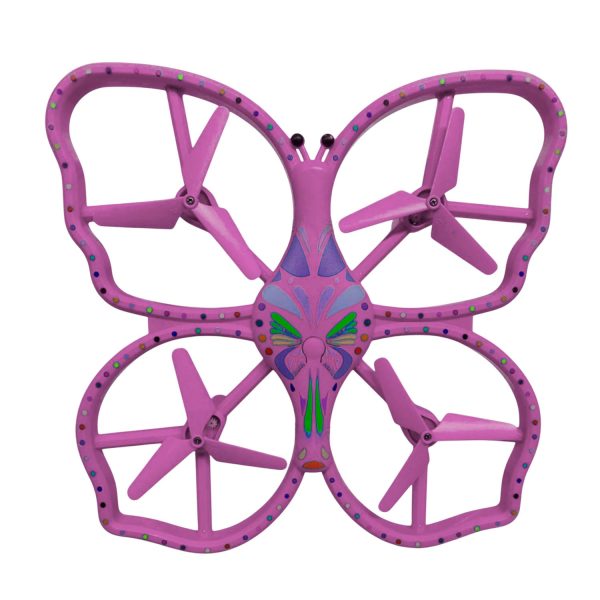 Dron Diseño Mariposa Con Luz Led Sensor de Gravedad