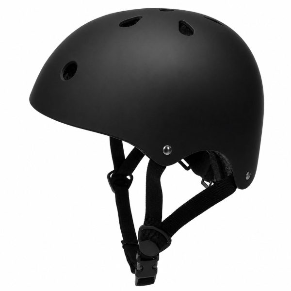 Casco Bicicleta Infantil Ajustable Seguridad Negro