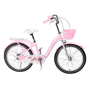 Bicicleta Niña Infantil De Paseo Pink Owl Rueditas Aro 20
