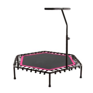 Trampolin con soporte en T 115 cms., saltarina, Power Jump Fucsia