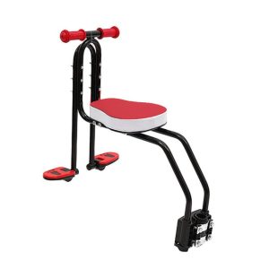 Silla Auxiliar Bicicleta Asiento Delantero Bicicleta Para Niños Rojo