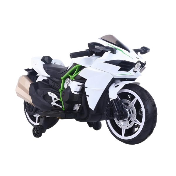 Moto Electrica Alta Gama Luces Led Y Sonidos Blanca