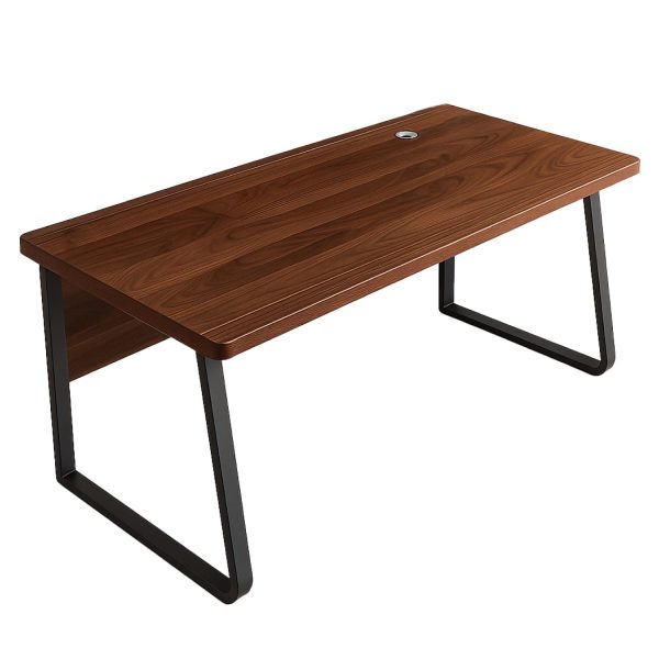 Escritorio Oficina Round Leg Posh Antideslizante Brown 120cm