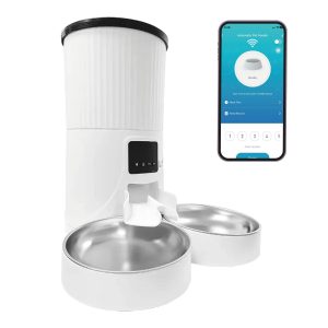 Dispensador Automatico Doble Comida Mascotas 4 lts. Wifi