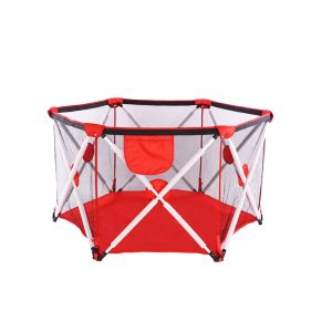 Corral de Seguridad para Bebe Plegable Portátil  Bolso Rojo