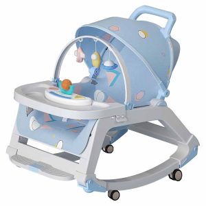 Silla Mecedora De Comer Bebe 5 En 1 Reclinable Safe Baby