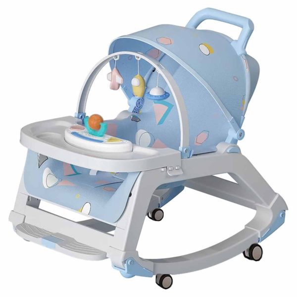 Silla Mecedora De Comer Bebe 5 En 1 Reclinable Safe Baby