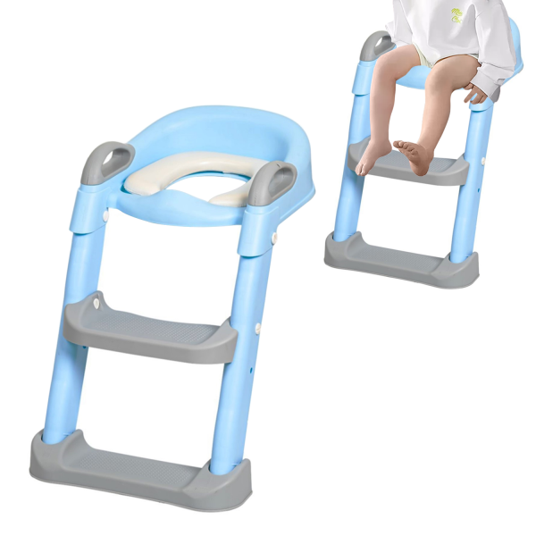 Escalera Asiento Adaptador De Baño Escalera Pelela Celeste