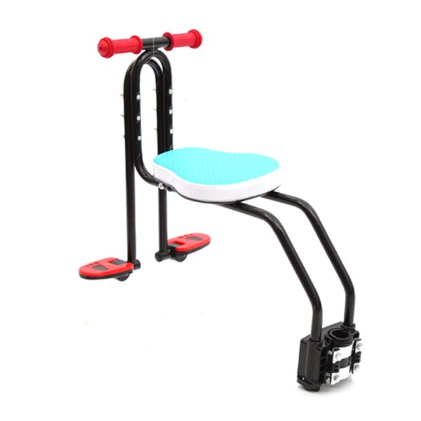 Silla Auxiliar Bicicleta Asiento Delantero Bicicleta Para Niños Celeste