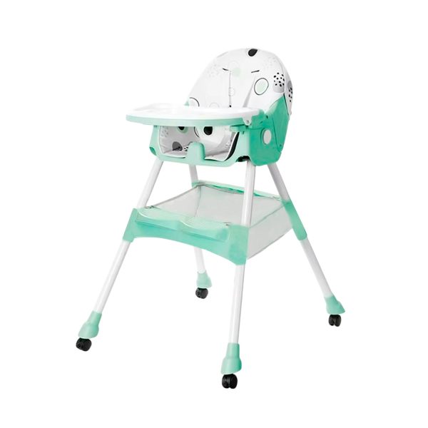 Silla Comer Bebe Doble Altura Safe Baby Turquesa