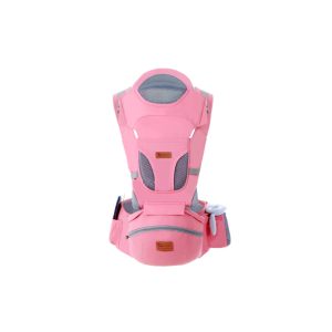 Portabebés Ergonómico con Soporte y Bolso Rosa