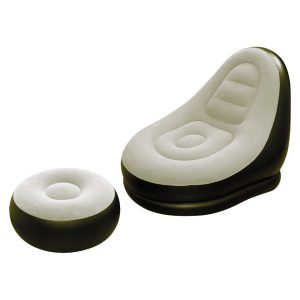 Sofa Sillon Inflable Tipo Puff Apoyapies Interior Y Exterior