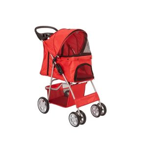 Coche Paseo Mascota Plegable Portatil 4 Ruedas