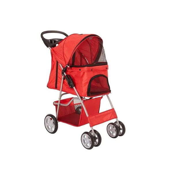 Coche Paseo Mascota Plegable Portatil 4 Ruedas