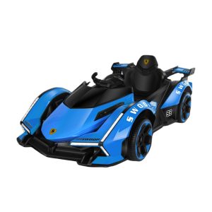 Auto de Carreras Eléctrico Luces Y Sonidos Azul