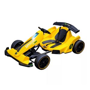 Auto Eléctrico Go Kart F1 Con Control Luz Y Sonido Amarillo