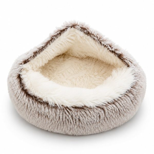 Cama Iglú Cueva Cálida Antideslizante Mascotas 28cm