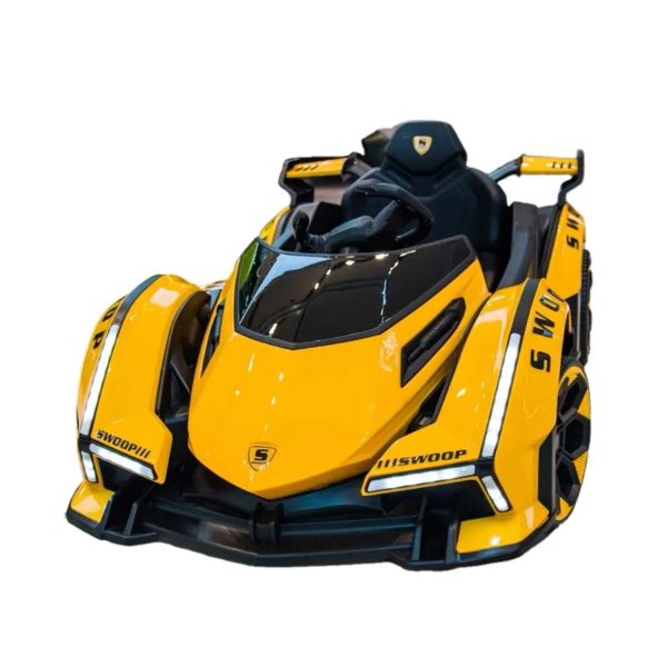 Auto de Carreras Eléctrico Luces Y Sonidos Amarillo