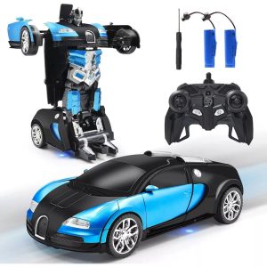 Auto Transformación a Robot 2 en 1 Infantil a Control Remoto
