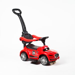 Auto Correpasillos Andador 2 en 1 con Mango Rojo