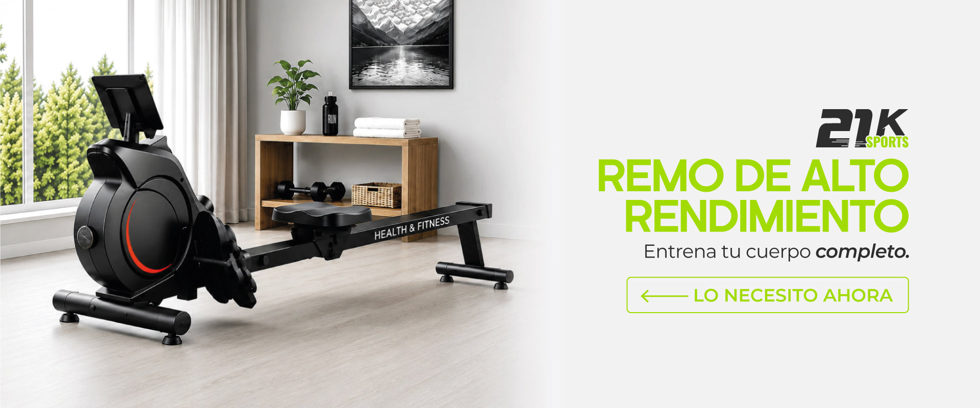 Máquina de remo 21K Sports